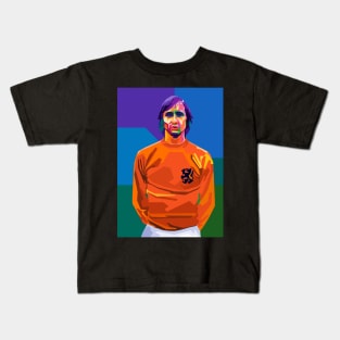 Johan Cruyff Wpap Pop Art Kids T-Shirt